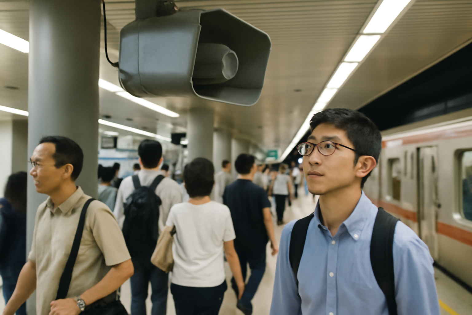 西日本鉄道の駅で下品な放送流れる、誰が得するんだよこれ