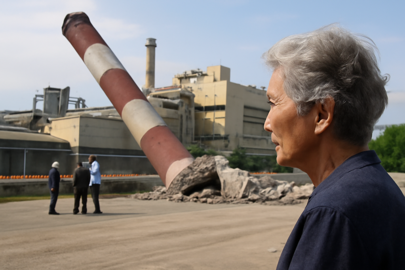 日本製紙八代工場の煙突倒壊、母の言葉が刺さる日