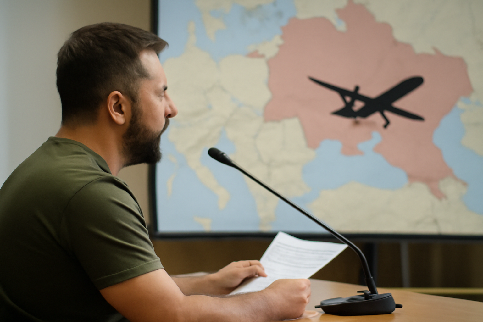 ゼレンスキー氏がロシア領空の危険を警告、無人機で緊張高まる