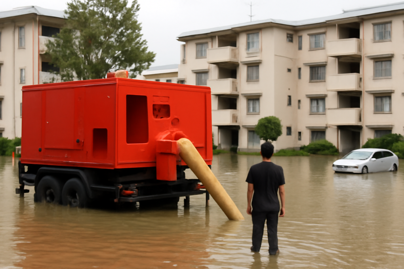 千葉県酒々井町開運団地 台風25号で1m浸水続く