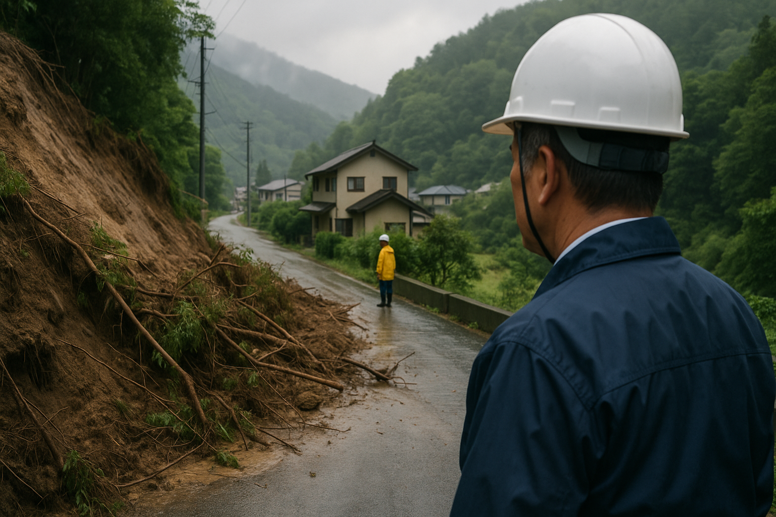 山梨震度6弱の地震で地盤緩む 大雨による土砂災害に注意呼びかけだってよ