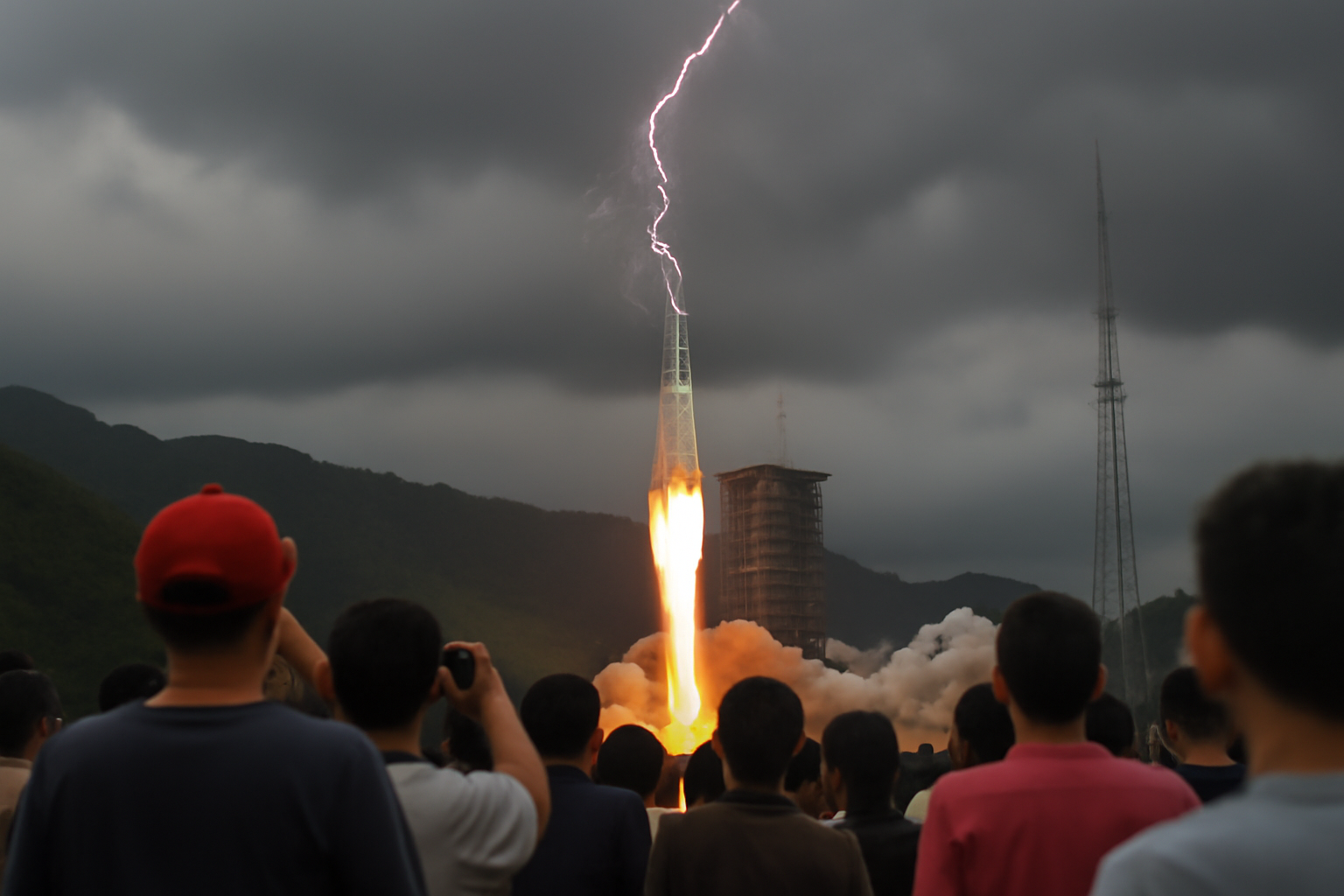雷直撃30秒後も普通に飛ぶロケット、ミッション継続をスルーする中国当局