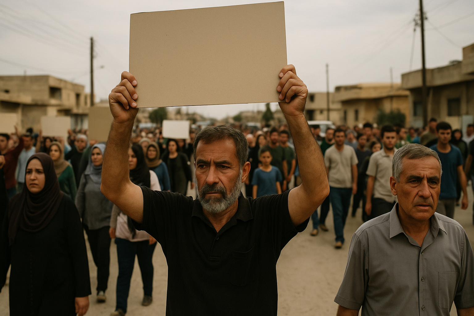 Zerkan residents protest against r…