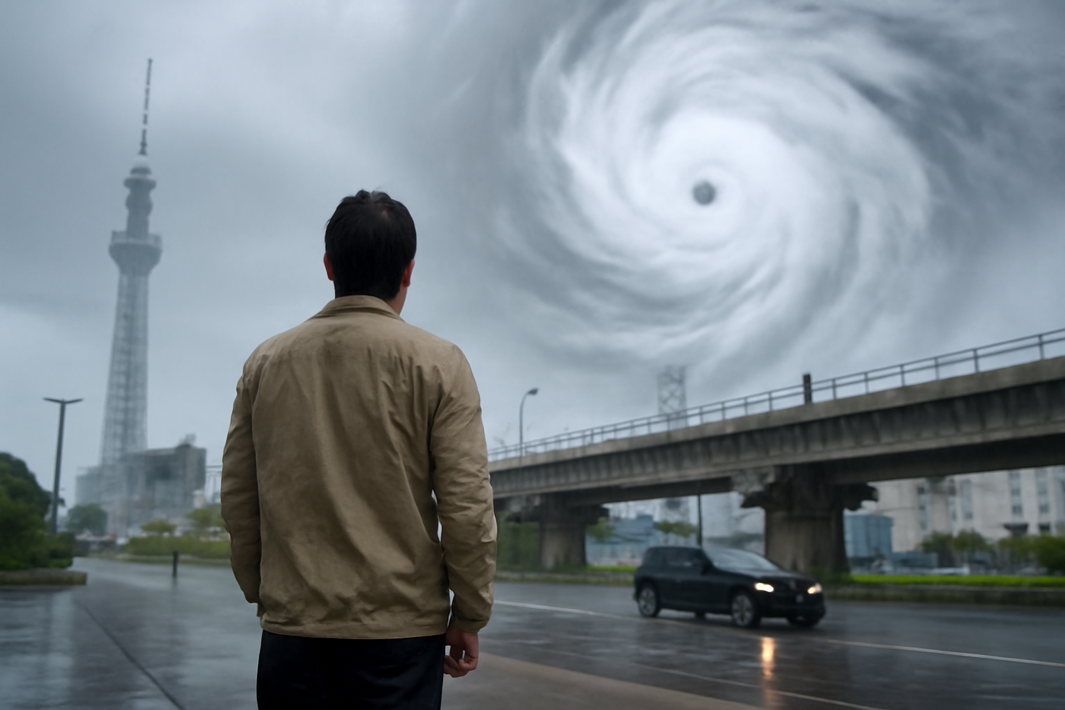 台風26号接近、関東の天気急変なのに傘どこいった？