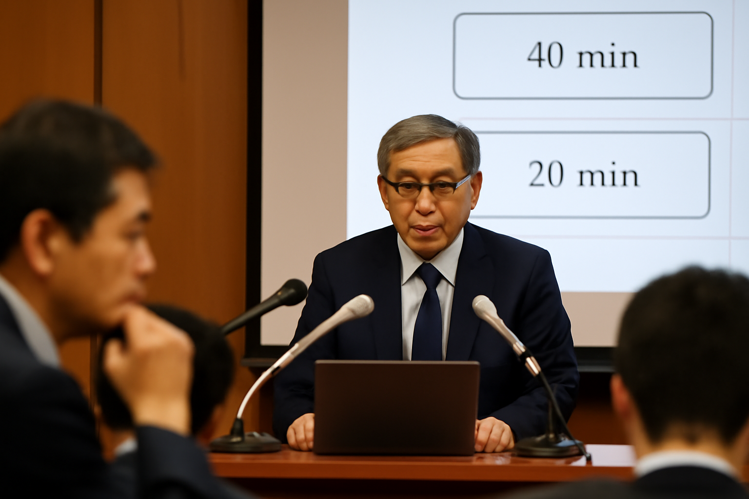 説明会は40分、質疑応答は何分？時間割にツッコミたい