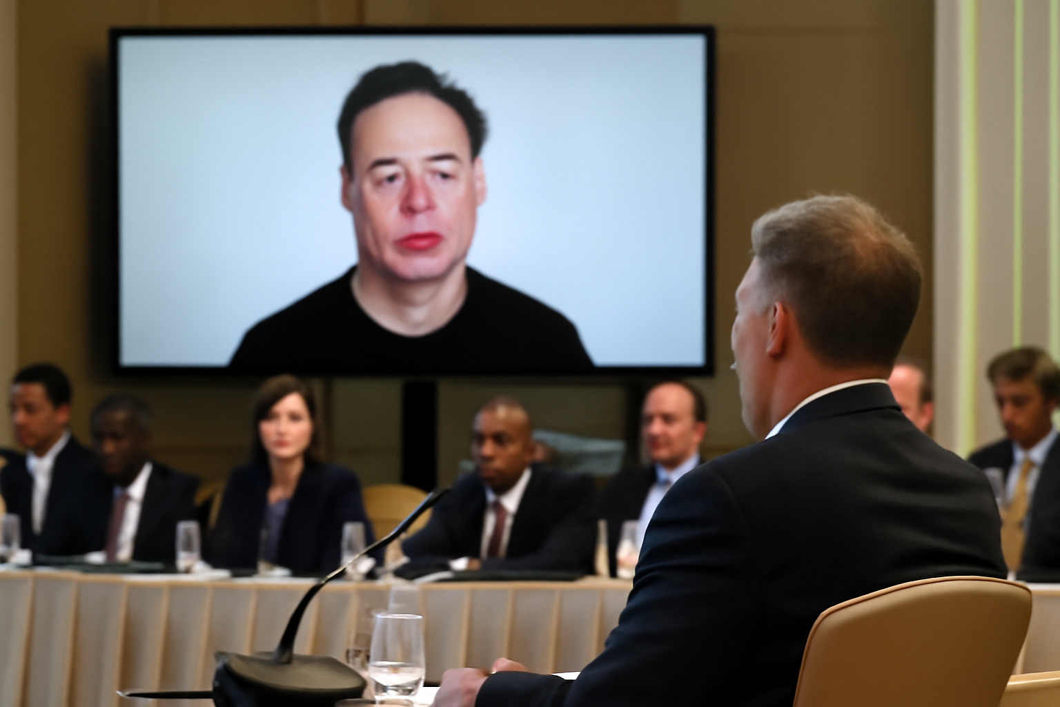 マスク氏の規制批判、国際会議で空気ぶっ壊しすぎ