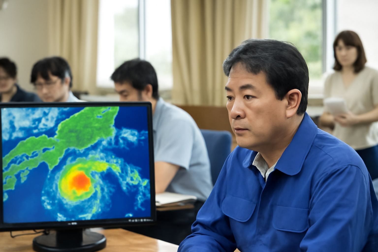 台風25号 静岡・伊豆諸島で線状降水帯の警戒続く