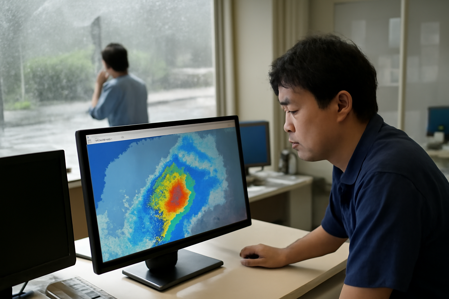 八丈町で1時間110ミリ　記録的短時間大雨情報を発表