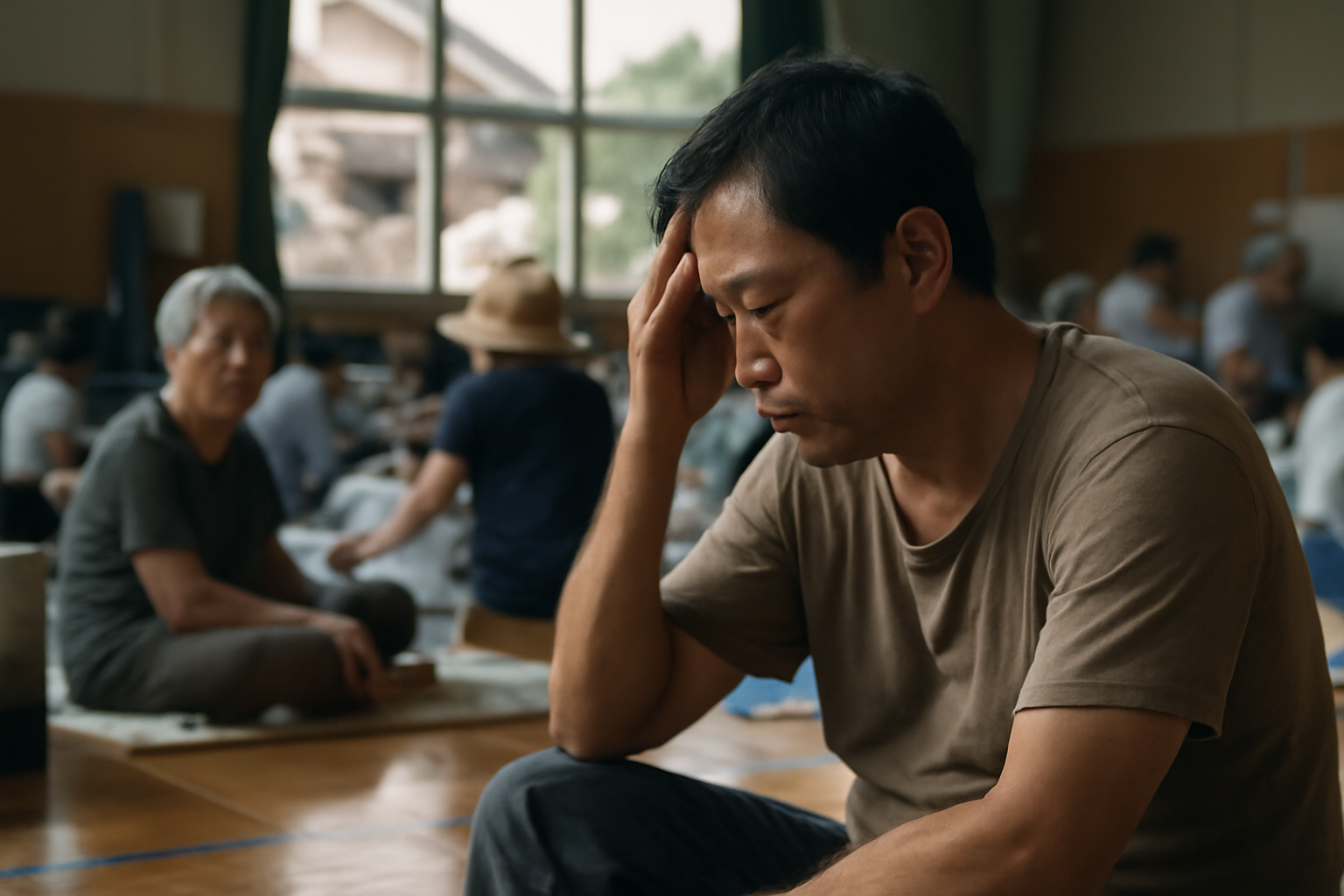 避難生活の体調管理、35度の暑さにも注意