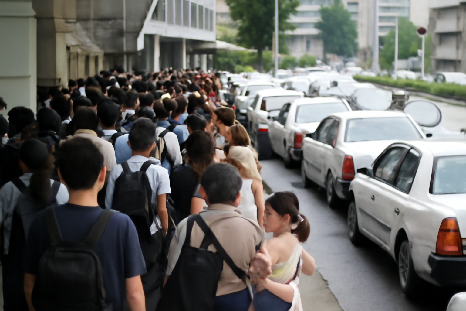 千葉駅徹夜組、タクシー列が帰省ラッシュ超えたかも
