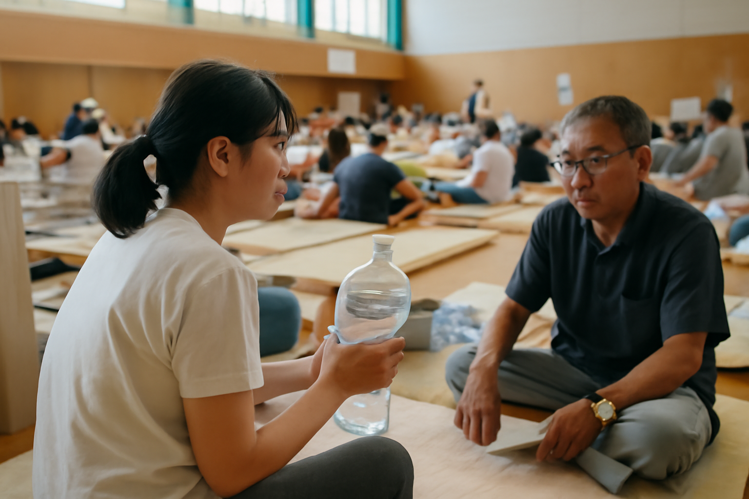 熊本地震1週間 断水続く中避難所に7538人