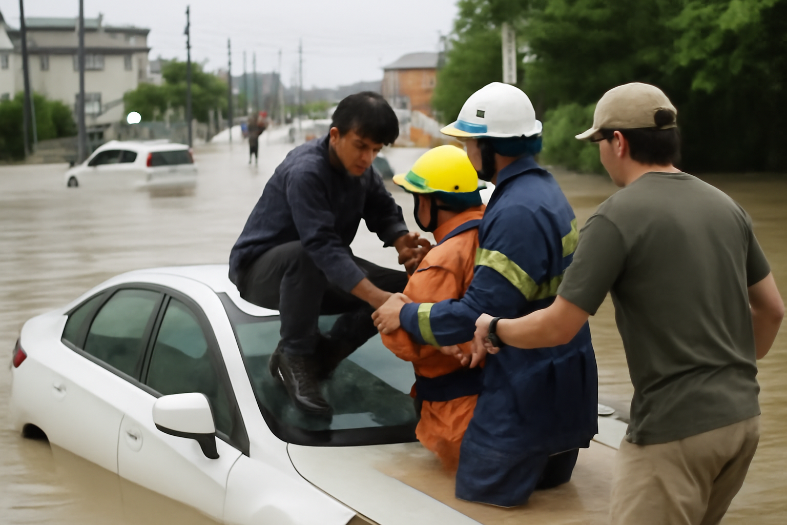 千葉豪雨の車救助、降りた人は今どこに？