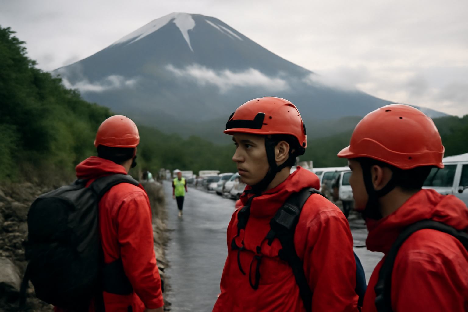 富士山で登山者2人が意識不明　暴風雨で救助ルート変更