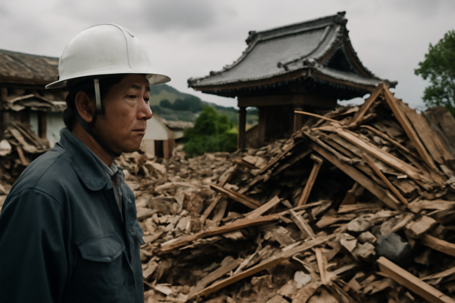 地震波の重なりで揺れ増幅か、家屋や寺の倒壊相次ぐ
