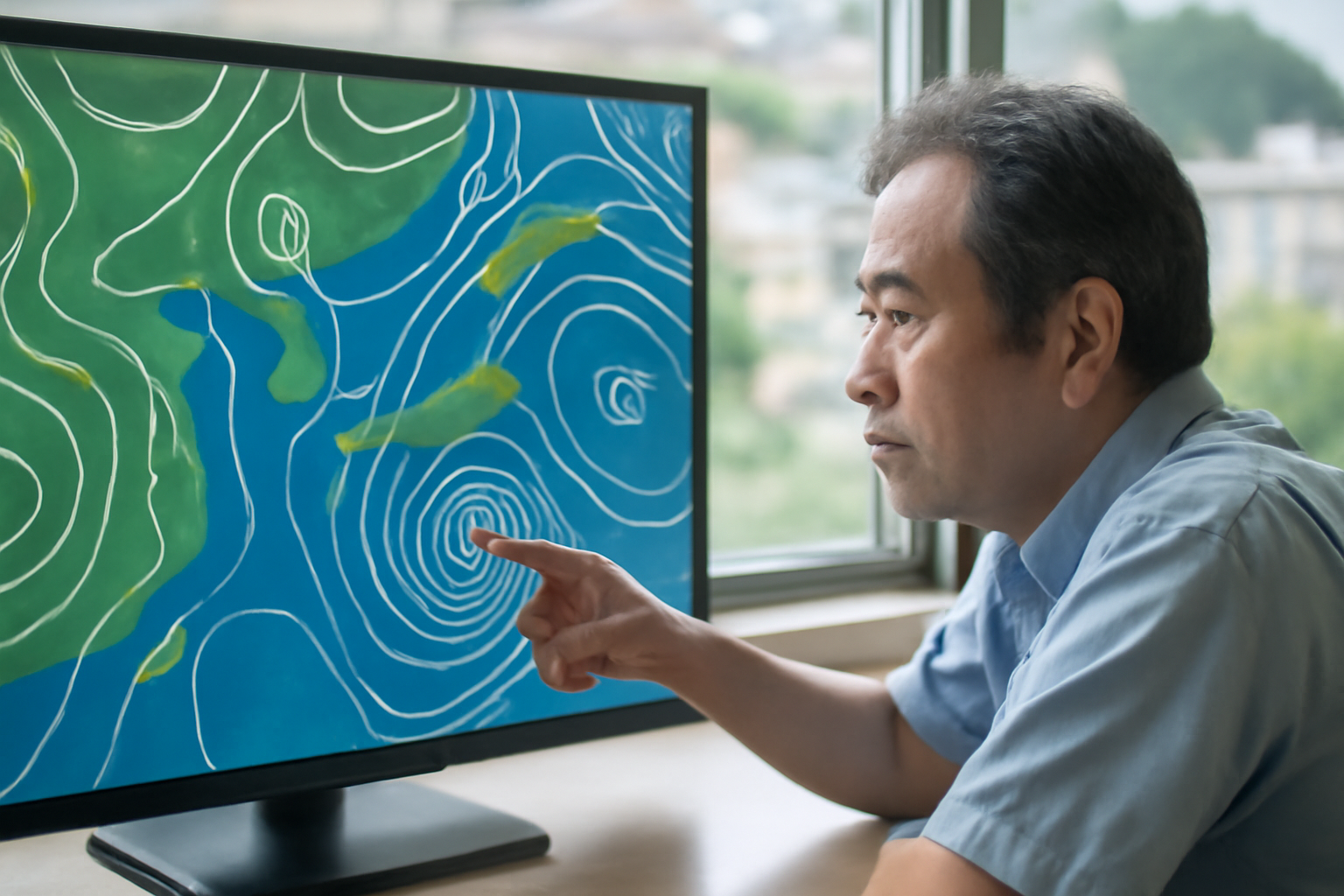 台風15号上陸、進路だけ異例すぎて天気図見直した