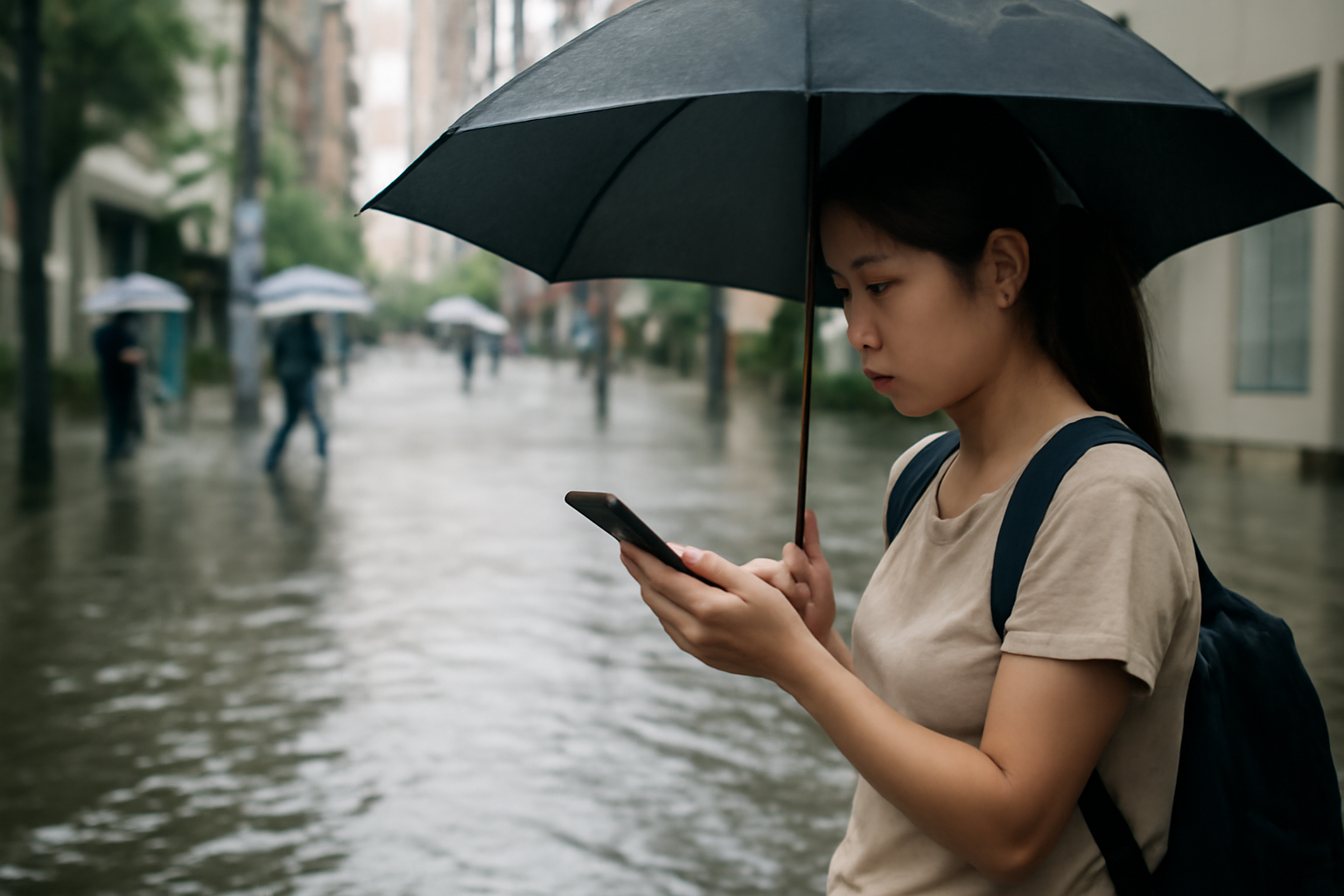 関東の大雨、Xまとめ見ても靴下は乾かんて