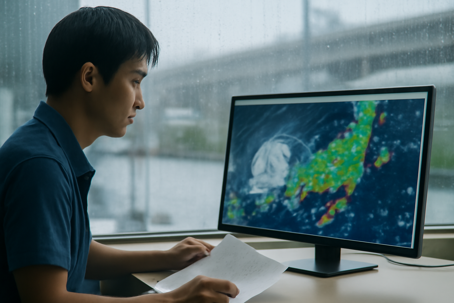 台風15号、山陰沖で熱帯低気圧化と本州の大雨警戒