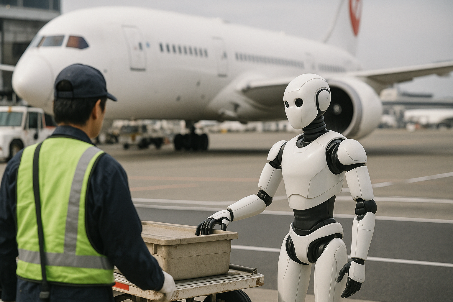 ロボットが空港業務？案の定ツッコミ待ちだな