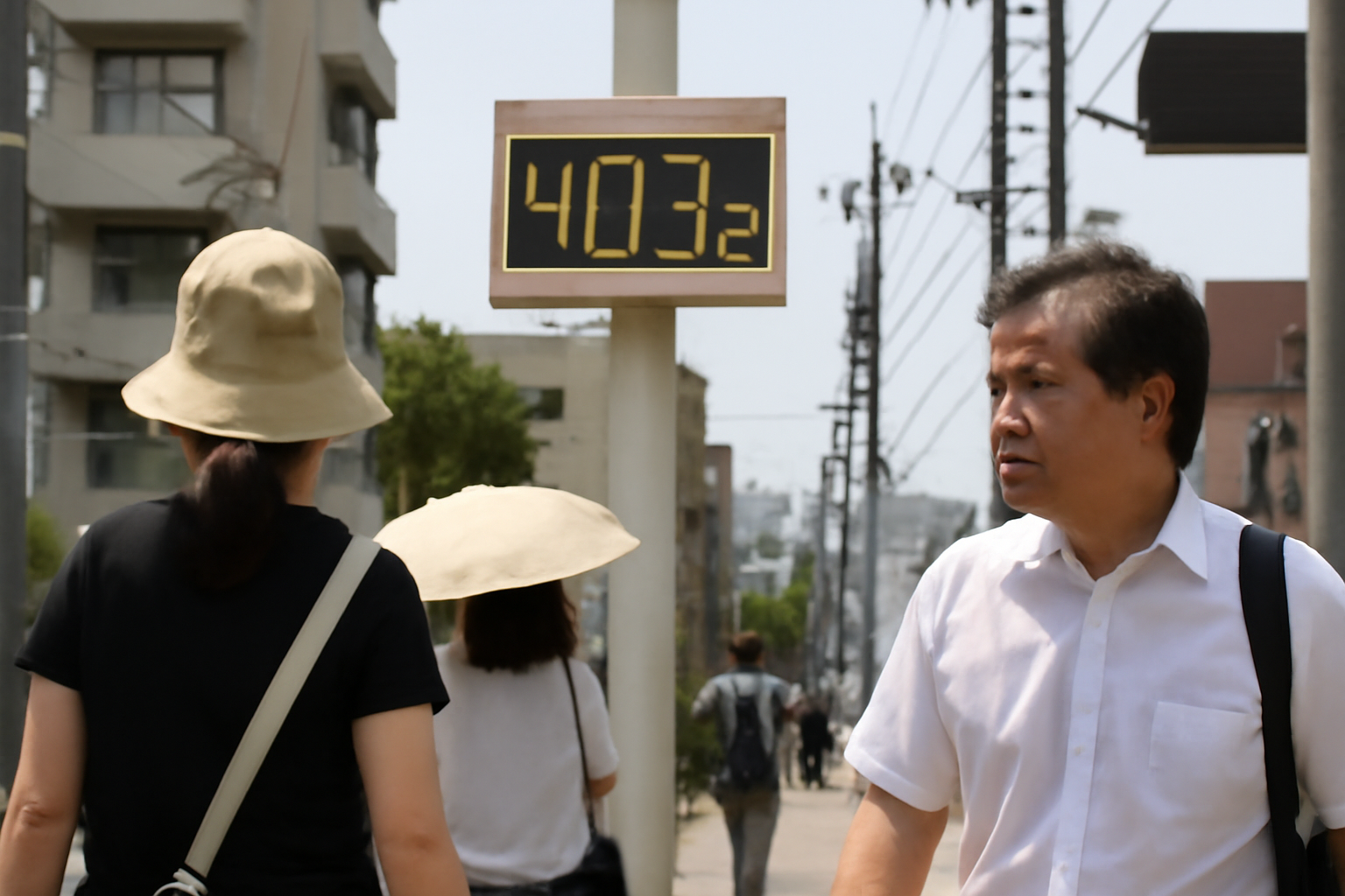 熊本市の酷暑日、40.3℃って体温超えてるやん