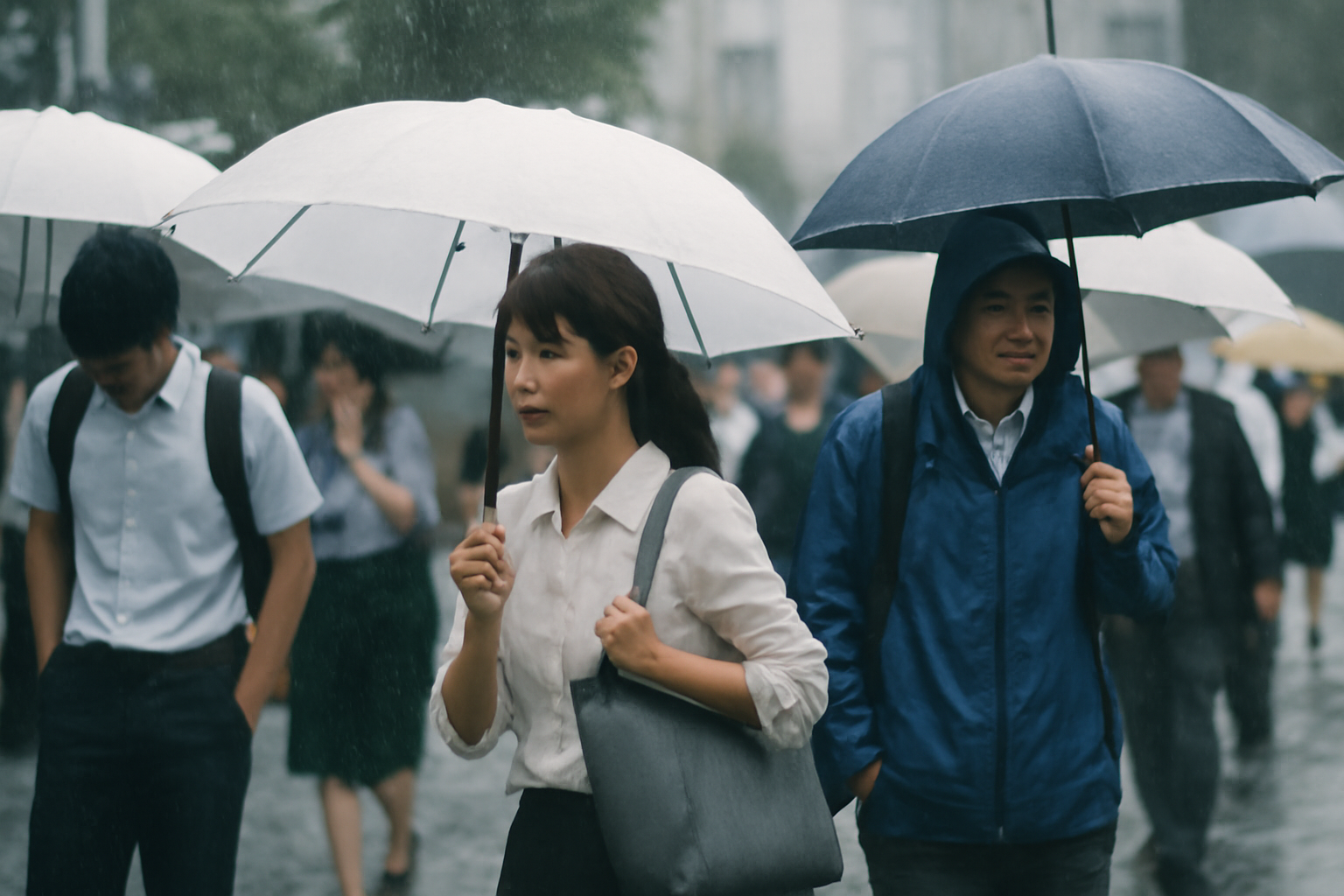 関東で大雨、通勤・通学時間帯も厳重警戒