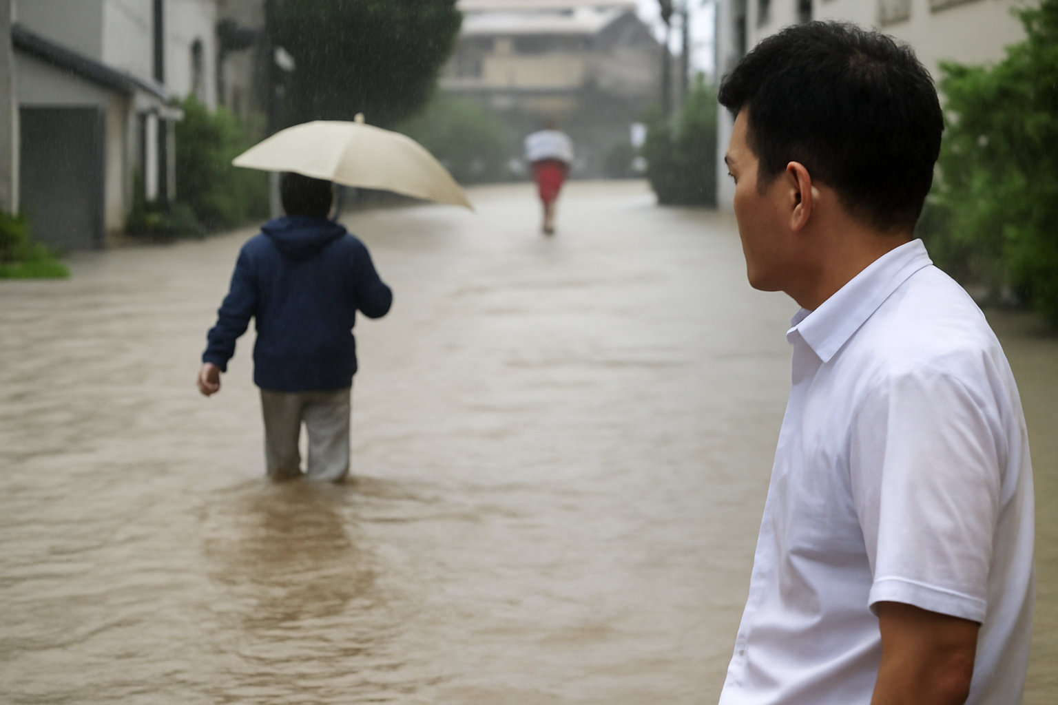 気象庁の大雨特別警報、北陸で朝から通勤どころじゃない