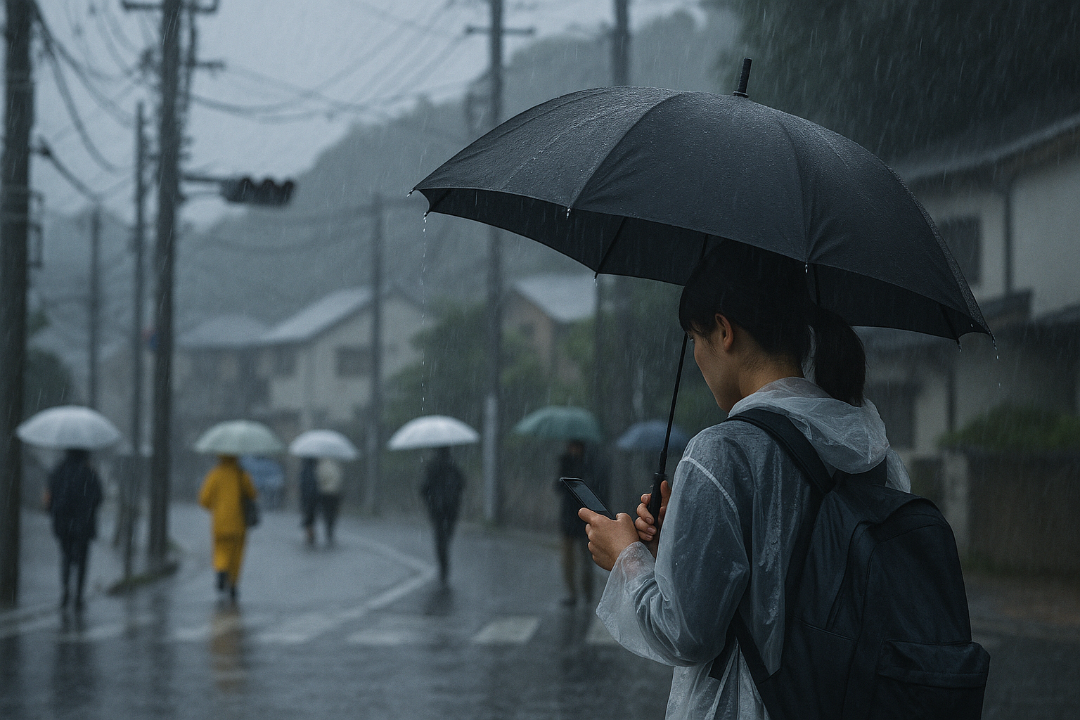 関東甲信に再び滝のような大雨 台風7号接近で警戒が続く