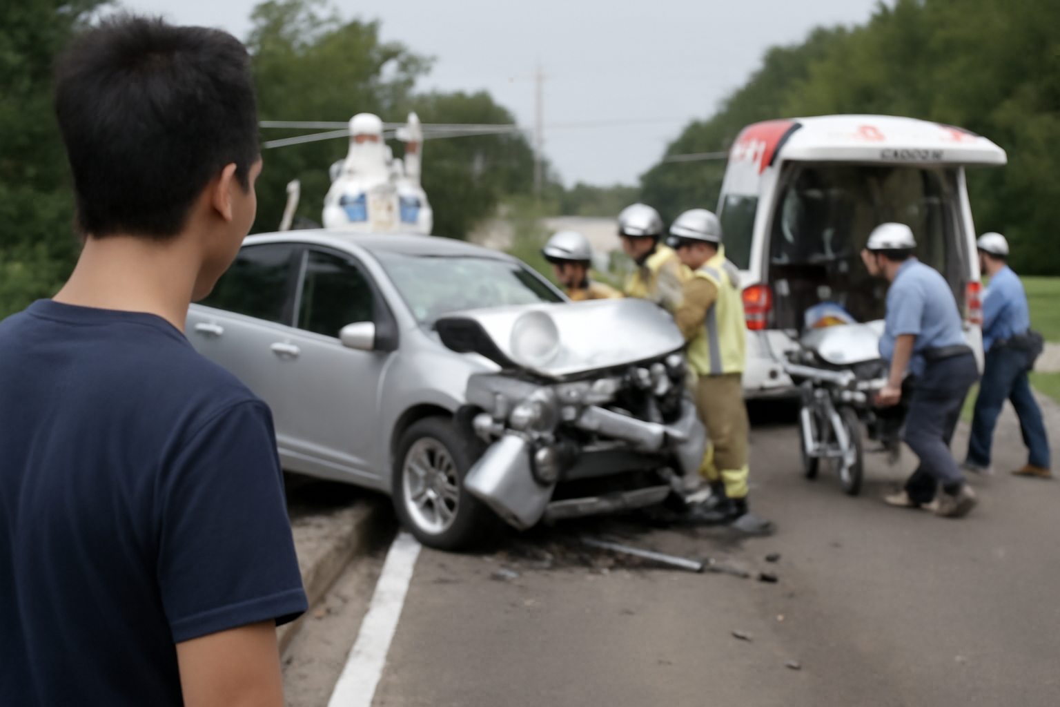 白老町で車が橋に衝突、2歳重体もドクターヘリ間に合わず