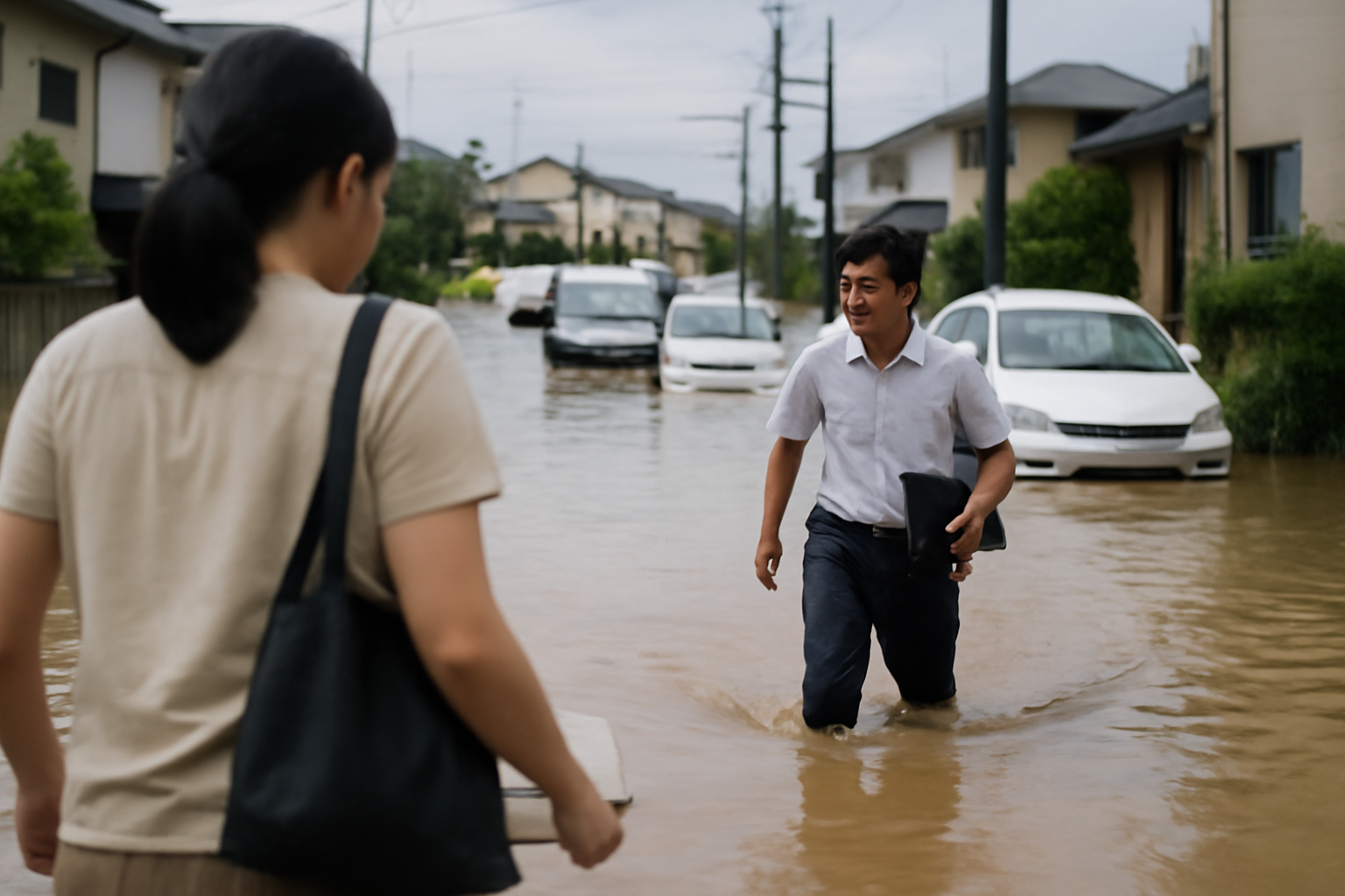 2026年8月福井県大雨で冠水と車立ち往生続発