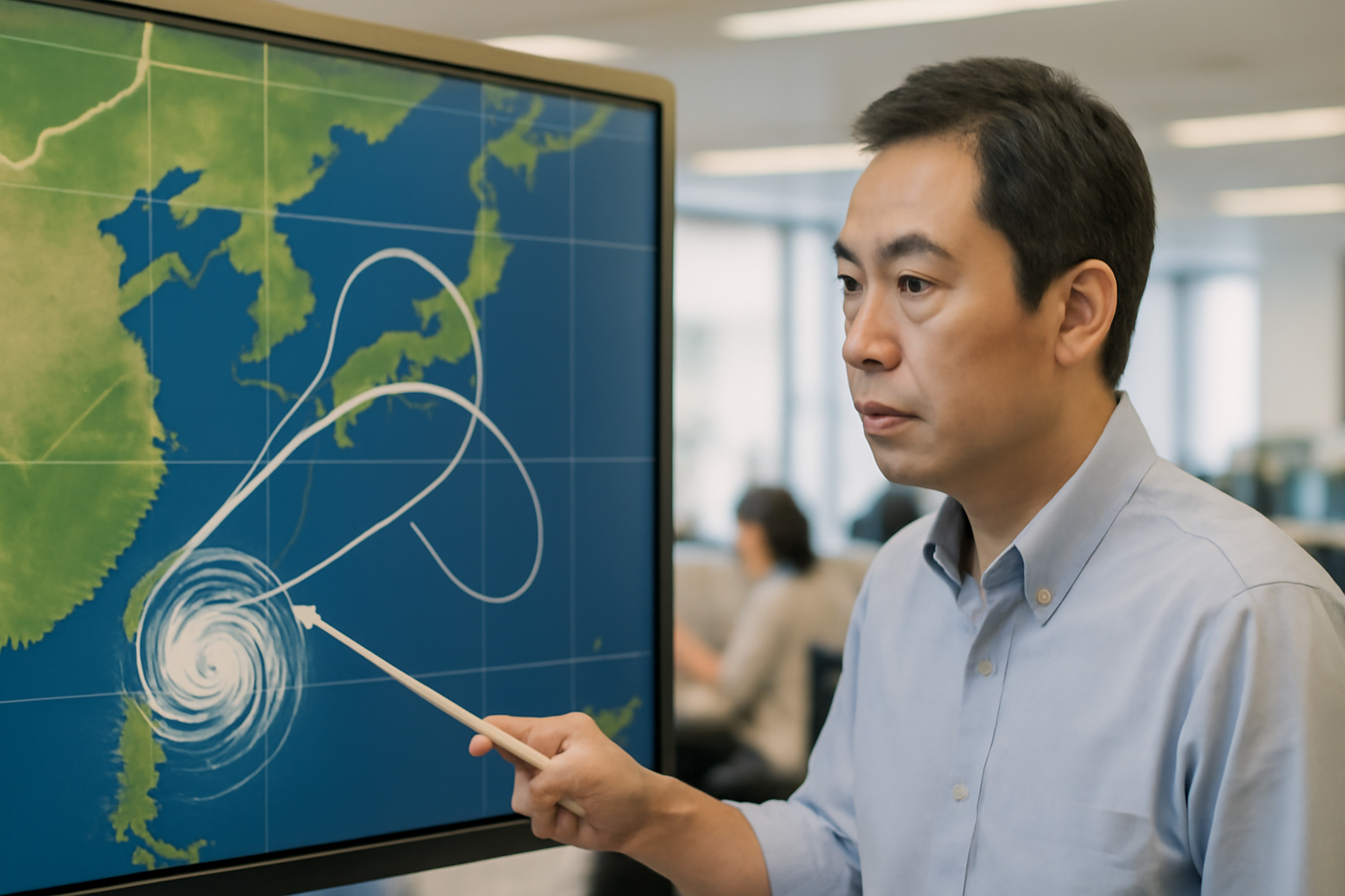 気象予報士の台風進路急変予測、連休の予定消し飛ぶやつ出るぞ