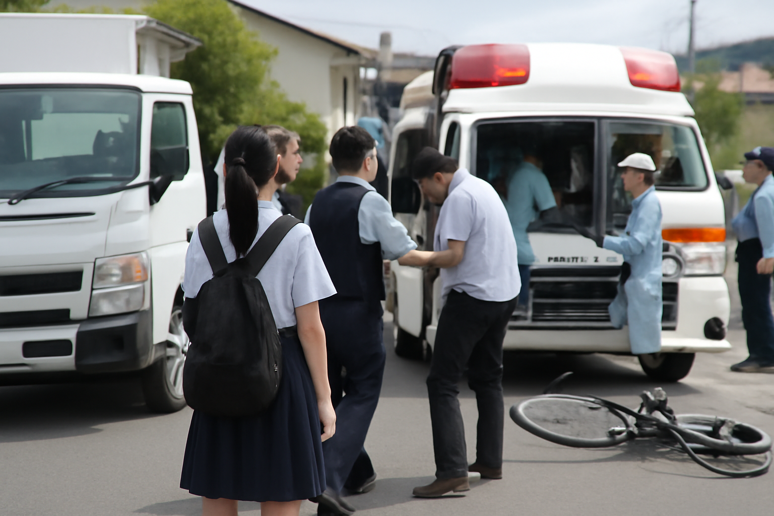 岡山県津山市で女子中学生がトラックにはねられ意識不明 8月26日昼の市道事故