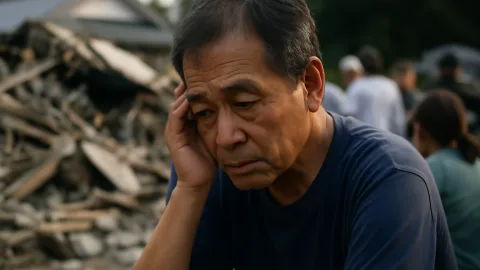 熊本地震で震度7、余震61回て…一週間気が休まらんやん