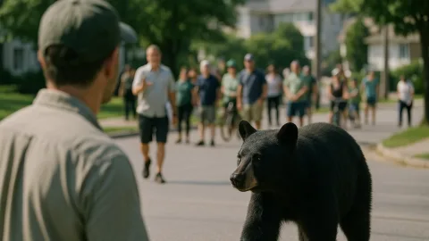 夏に黒クマ増加でざわつく街、自然と人間の距離感おかしくて草