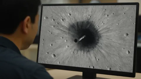 スペースXのロケット残骸、月面でクレーター作ってて草