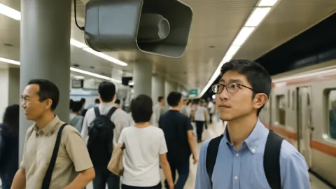 西日本鉄道の駅で下品な放送流れる、誰が得するんだよこれ