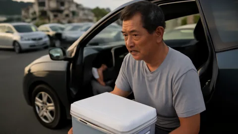 熊本地震で揺れ過去最大、氷も足りず真夏の車中泊