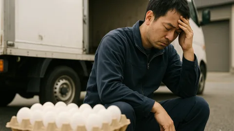 卵を運ぶはずが従業員病欠で資金繰り破綻、運送業の脆さにざわつくwww