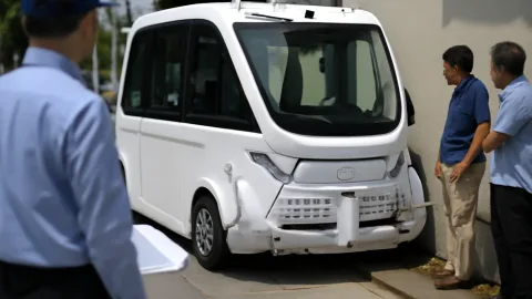 自動運転バス、また物損で深谷市がブレーキかけた件