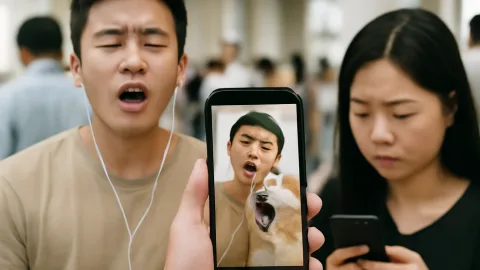 中国の犬うた動画、TikTok民の集中力どこいった
