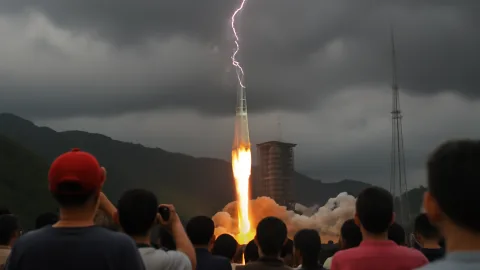 雷直撃30秒後も普通に飛ぶロケット、ミッション継続をスルーする中国当局