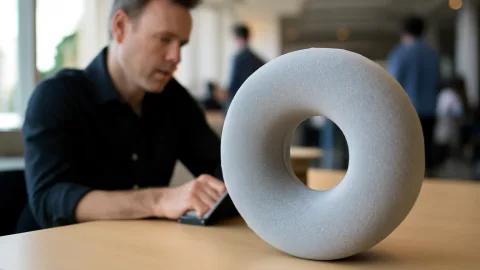 オープンAI初スピーカー、ドーナツ型で300ドル超とか草