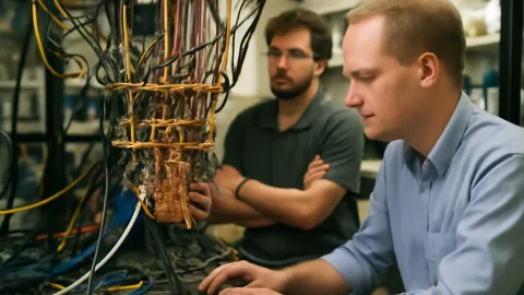 アメリカの研究チーム、段階的電場で量子ビットを絡めたら安定しすぎて草