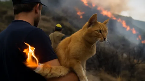 イタリア南部で山火事、猫を利用した放火疑いを捜査