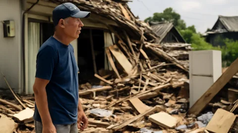 熊本地震最大震度7 被災1カ月後も在宅避難続く現実