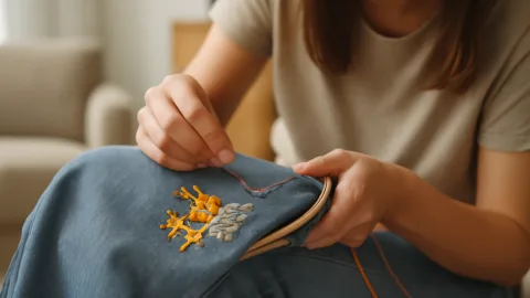 ジーンズ刺しゅう動画1280万再生、ダメージ直しよりバズ狙ってない？