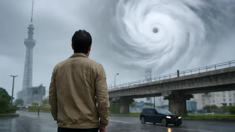 台風26号接近、関東の天気急変なのに傘どこいった？