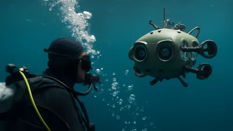 AI水中ロボット、泡の数でバレる時代きたー