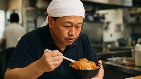 飲食店店長、カツ丼の誤発注は全部自腹太りなん？