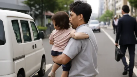 通勤中の一般人、車道の2歳児を救出…他の大人はなぜ動かなかった？