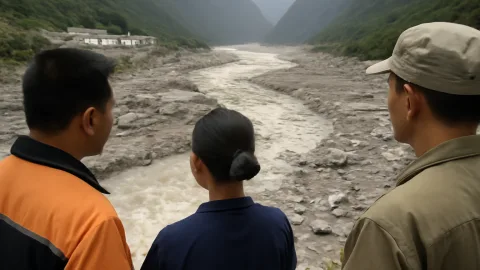ネパール洪水で国境検問施設が消失、氷河崩壊による被害続く