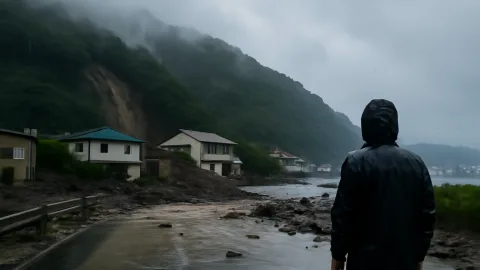 台風25号で特別警報、大島町は夜通し眠れないって